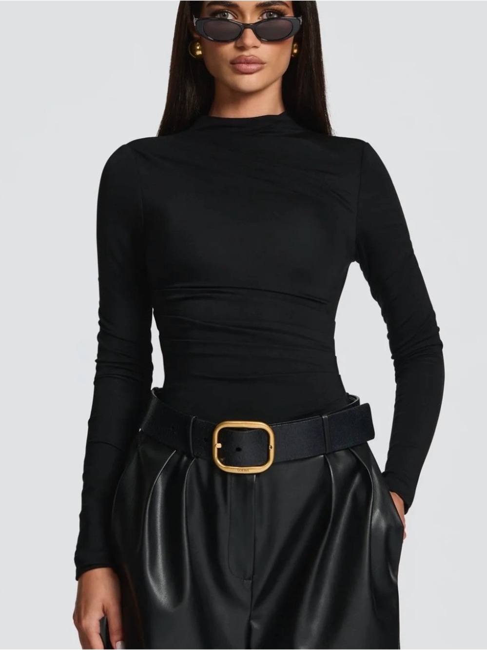 Babyboo PEARSON BODYSUIT -BLACK Medium NWT